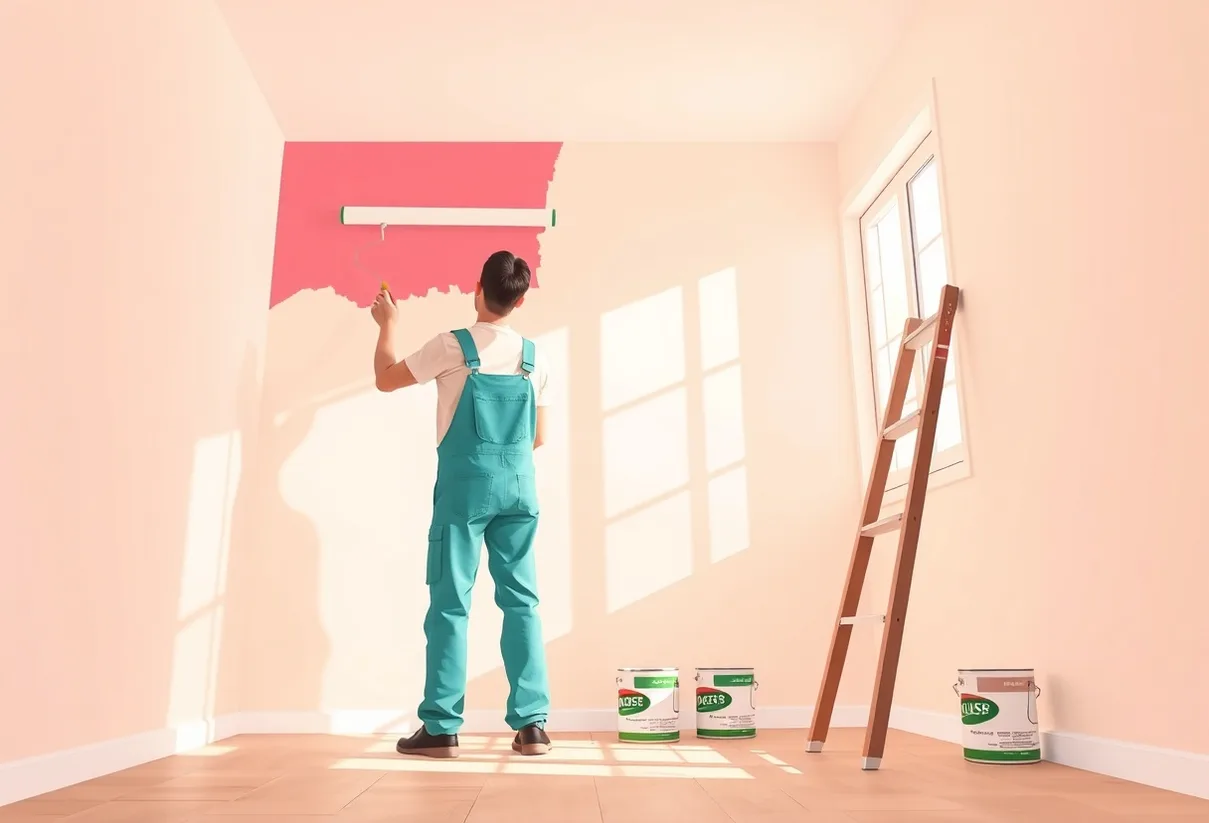 Peintre Puteaux 92800 en intervention sur un chantier